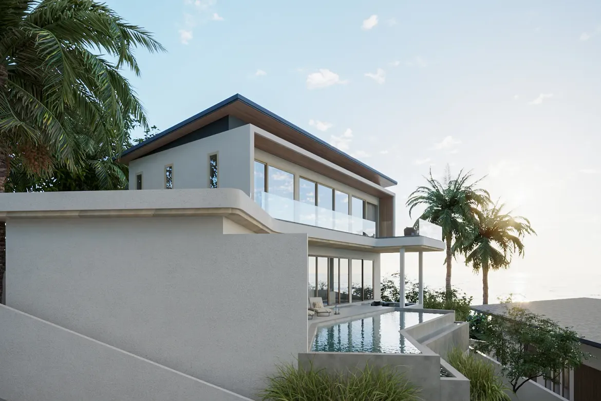 180 degree luxury seaview villas