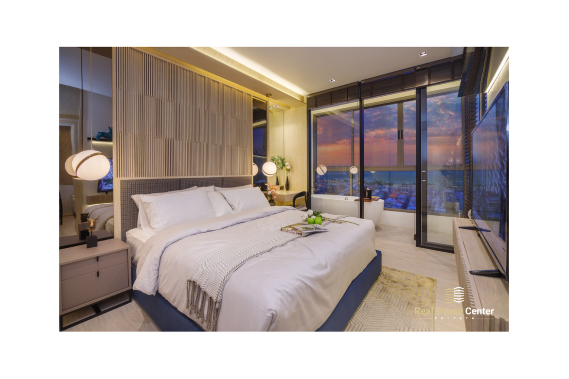 🔥Luxurious 1BR apartment High Floor in Skypark Lucean Jomtien Pattaya🔥